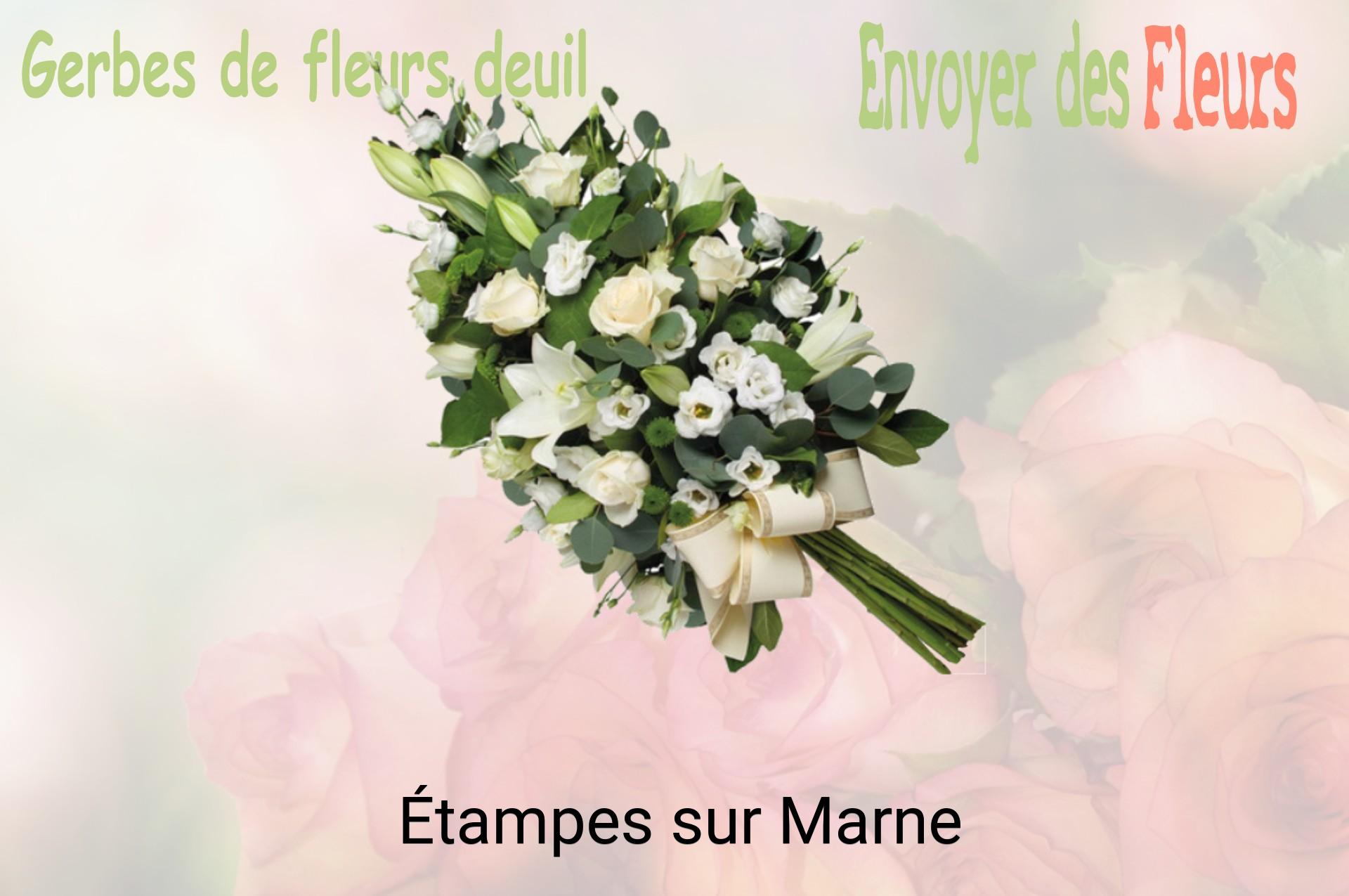 Gerbe de fleurs de deuil livrée à Étampes-sur-Marne